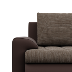 FORESTA ULO Corner Sofa, Side - RIGHT, Color - BROWN + CAPPUCCINO