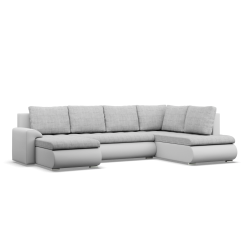 FORESTA ULO Corner Sofa, Side - RIGHT, Color - GRAY + WHITE