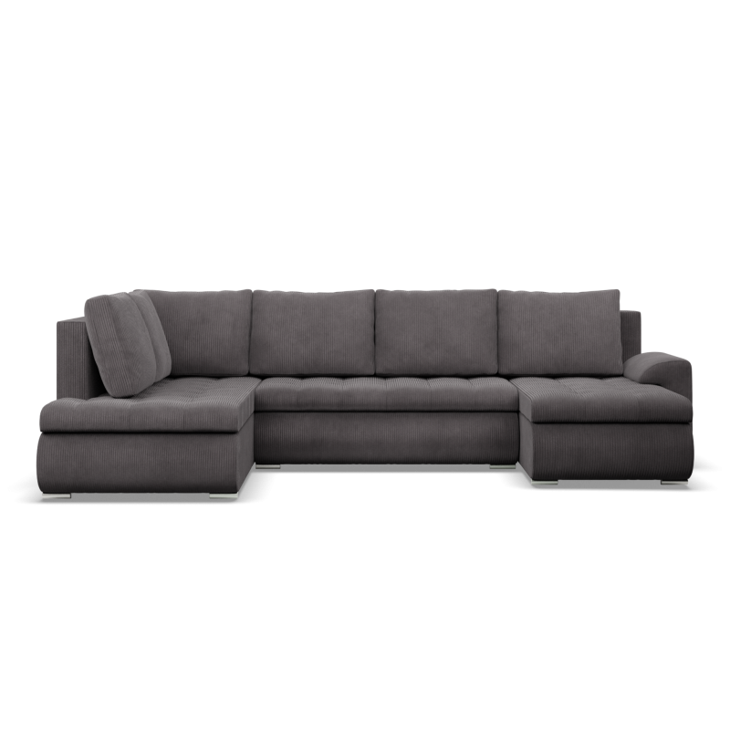 Ecksofa FORESTA ULO Poso, Seite - LINKS, Farbe - DUNKELGRAU