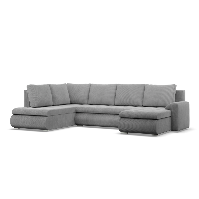 FORESTA ULO Corner Sofa, Side - LEFT, Color - LIGHT GRAY