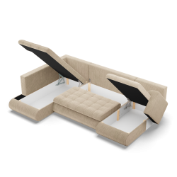 Ecksofa FORESTA ULO Poso, Seite - LINKS, Farbe - BEIGE