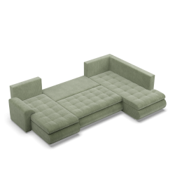 FORESTA ULO Corner Sofa, Side - RIGHT, Color - LIGHT GREEN