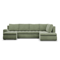 Ecksofa FORESTA ULO Poso, Seite - RECHTS, Farbe - HELLGRÜN