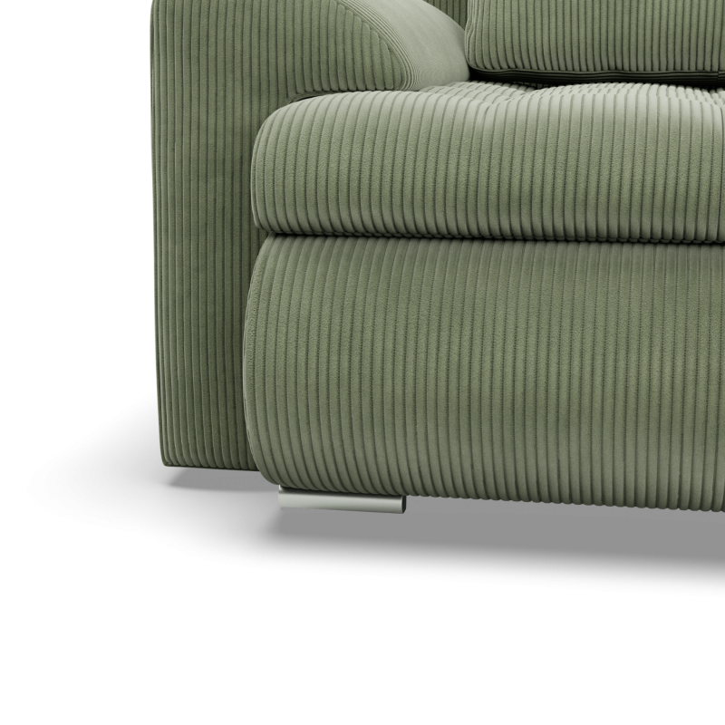 Ecksofa FORESTA ULO Poso, Seite - RECHTS, Farbe - HELLGRÜN