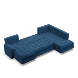 Ecksofa FORESTA ULO Poso, Seite - RECHTS, Farbe - MARINEBLAU