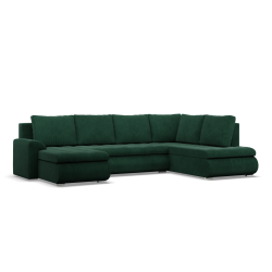 FORESTA ULO Corner Sofa, Side - RIGHT, Color - BOTTLE GREEN
