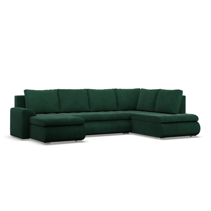FORESTA ULO Corner Sofa, Side - RIGHT, Color - BOTTLE GREEN