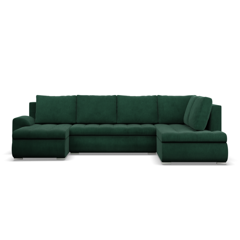 FORESTA ULO Corner Sofa, Side - RIGHT, Color - BOTTLE GREEN