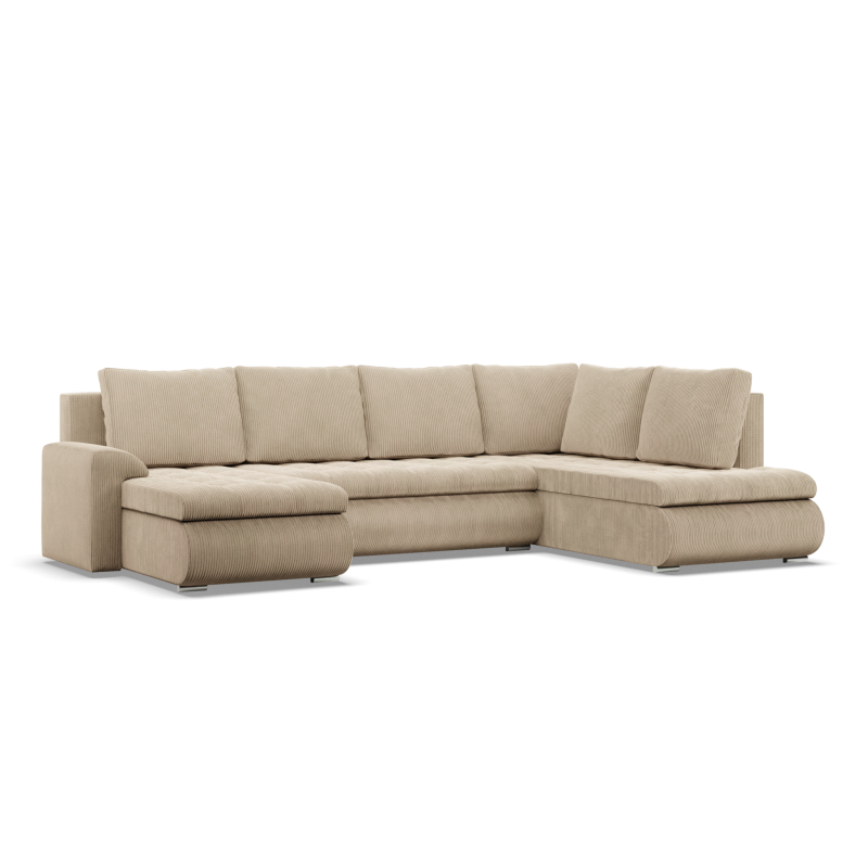 Ecksofa FORESTA ULO Poso, Seite - RECHTS, Farbe - BEIGE