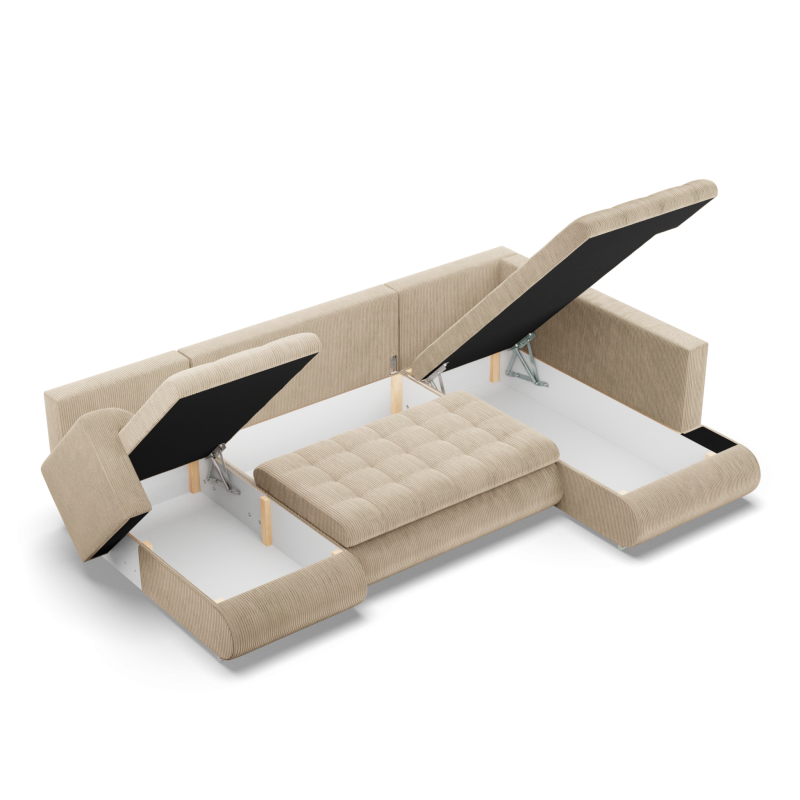 FORESTA ULO Corner Sofa, Side - RIGHT, Color - BEIGE