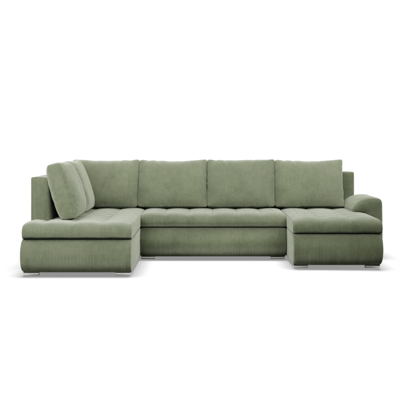 Ecksofa FORESTA ULO Poso, Seite - LINKS, Farbe - HELLGRÜN