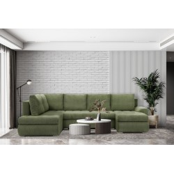 FORESTA ULO Poso Corner Sofa, Side - LEFT, Color - LIGHT GREEN