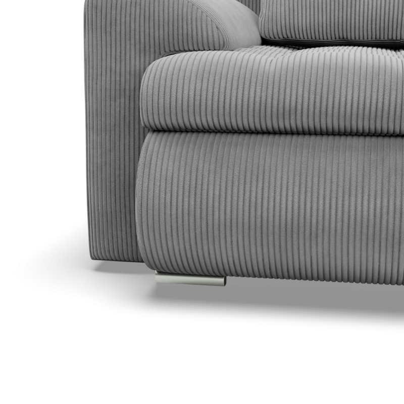 Ecksofa FORESTA ULO Poso, Seite - RECHTS, Farbe - HELLGRAU