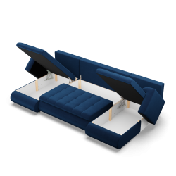 Ecksofa FORESTA ULL Kronos, Farbe - BLAU