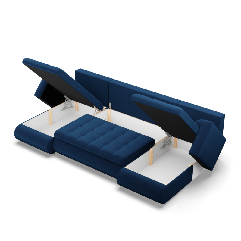 Ecksofa FORESTA ULL Kronos, Farbe - BLAU