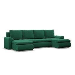 Ecksofa FORESTA ULL Kronos, Farbe - FLASCHENGRÜN