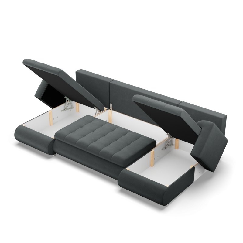 FORESTA ULL Kronos Corner Sofa, Color - DARK GRAY