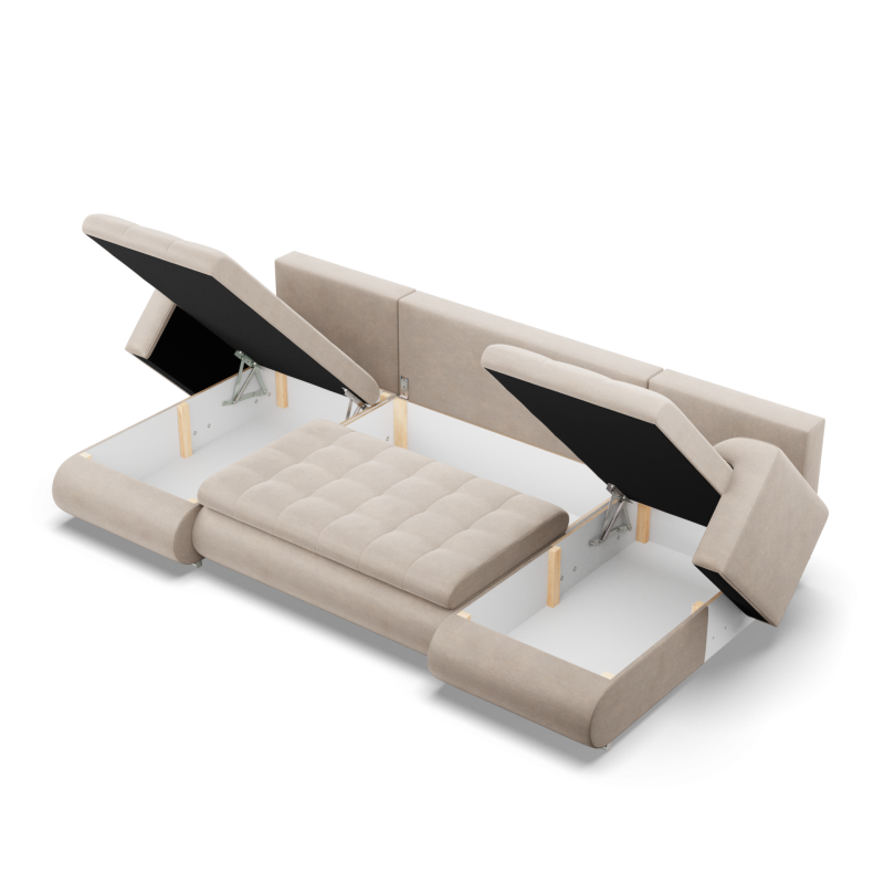 FORESTA ULL Kronos Corner Sofa, Color - BEIGE