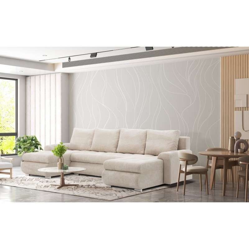 FORESTA ULL Ecksofa Kronos, Farbe - BEIGE