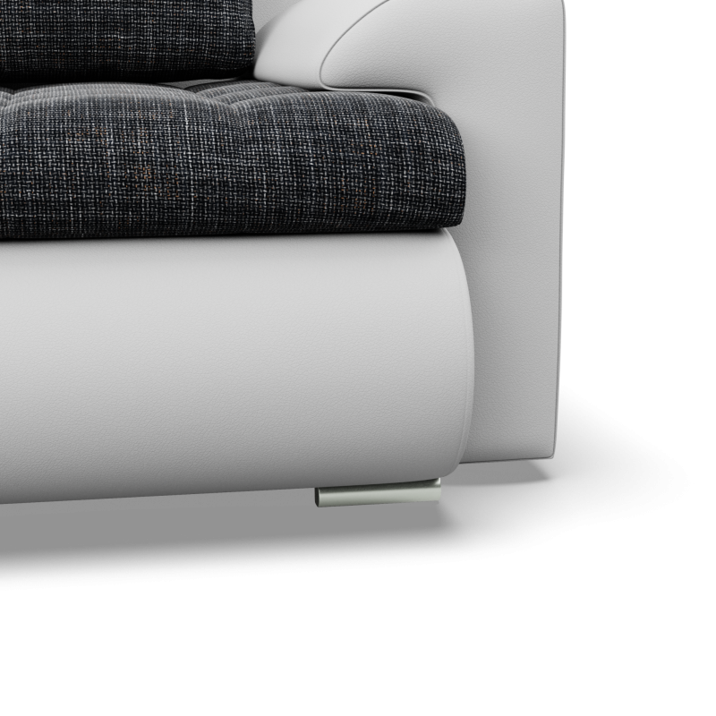 Ecksofa FORESTA ULL, Farbe - GRAU + WEISS