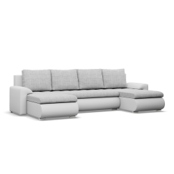 Ecksofa FORESTA ULL, Farbe - GRAU + WEISS