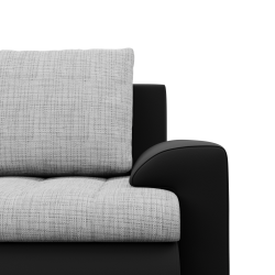 FORESTA ULL Corner Sofa, Color - GRAY + BLACK