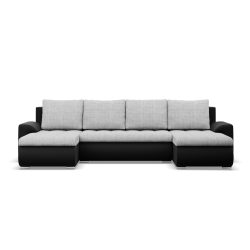 FORESTA ULL Corner Sofa, Color - GRAY + BLACK