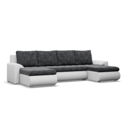 Ecksofa FORESTA ULL, Farbe - GRAU + SCHWARZ