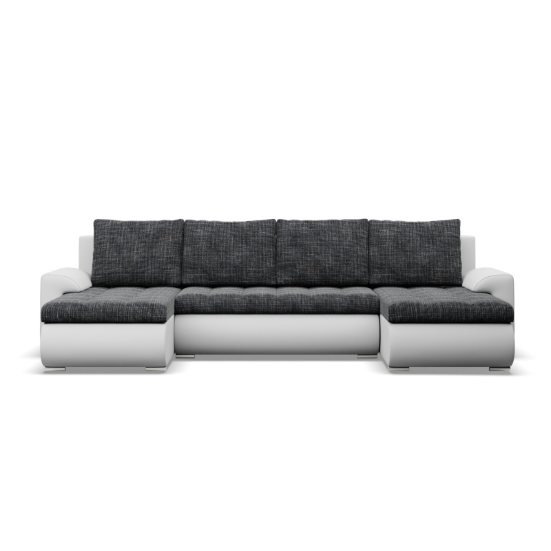 Ecksofa FORESTA ULL, Farbe - GRAU + SCHWARZ