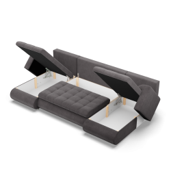 FORESTA ULL Poso Corner Sofa, Color - DARK GRAY