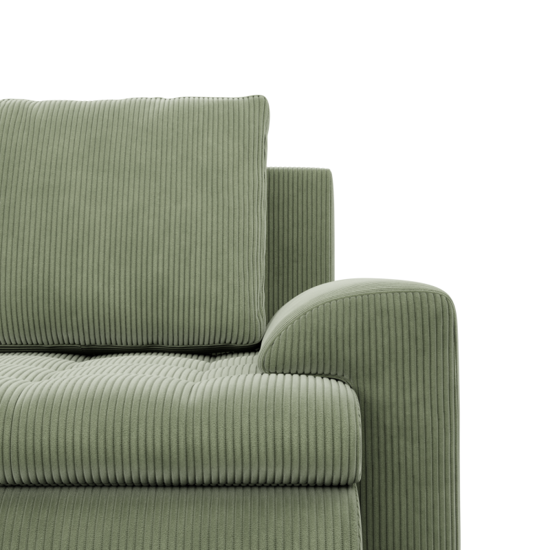 FORESTA ULL Poso Corner Sofa, Color - LIGHT GREEN
