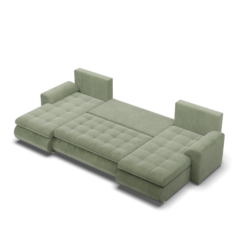 FORESTA ULL Poso Corner Sofa, Color - LIGHT GREEN