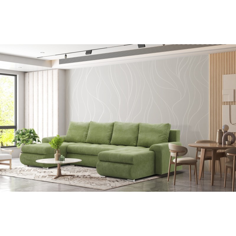 FORESTA ULL Poso Corner Sofa, Color - LIGHT GREEN