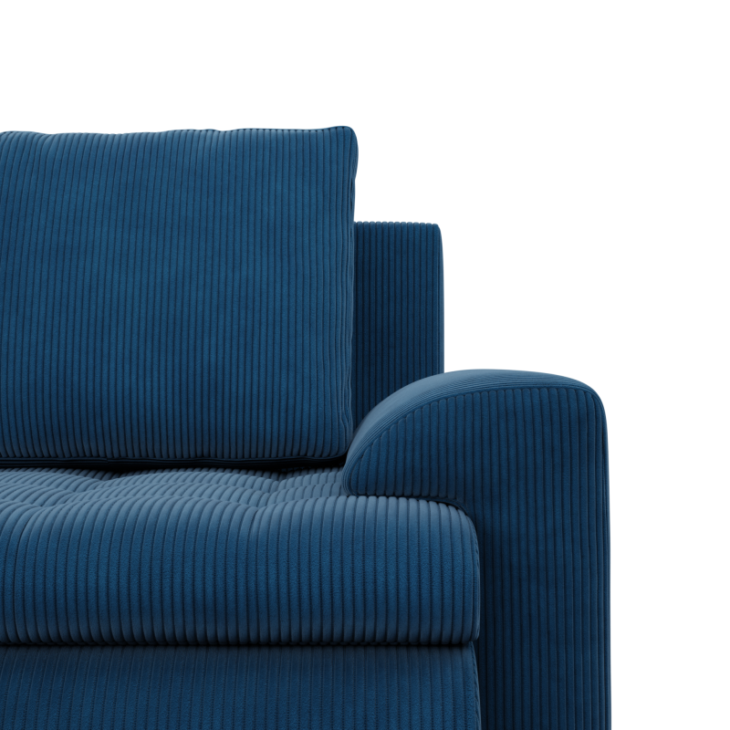 Ecksofa FORESTA ULL Poso, Farbe - BLAU