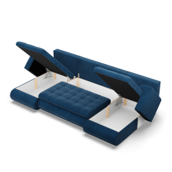 FORESTA ULL Poso Corner Sofa, Color - NAVY BLUE