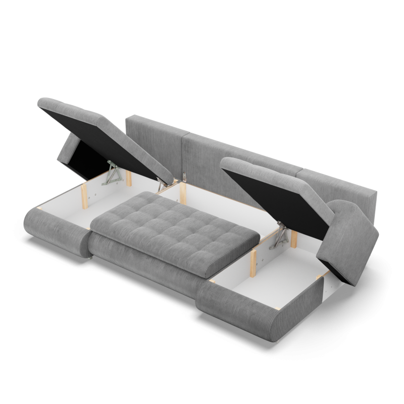 FORESTA ULL Poso Corner Sofa, Color - GRAY