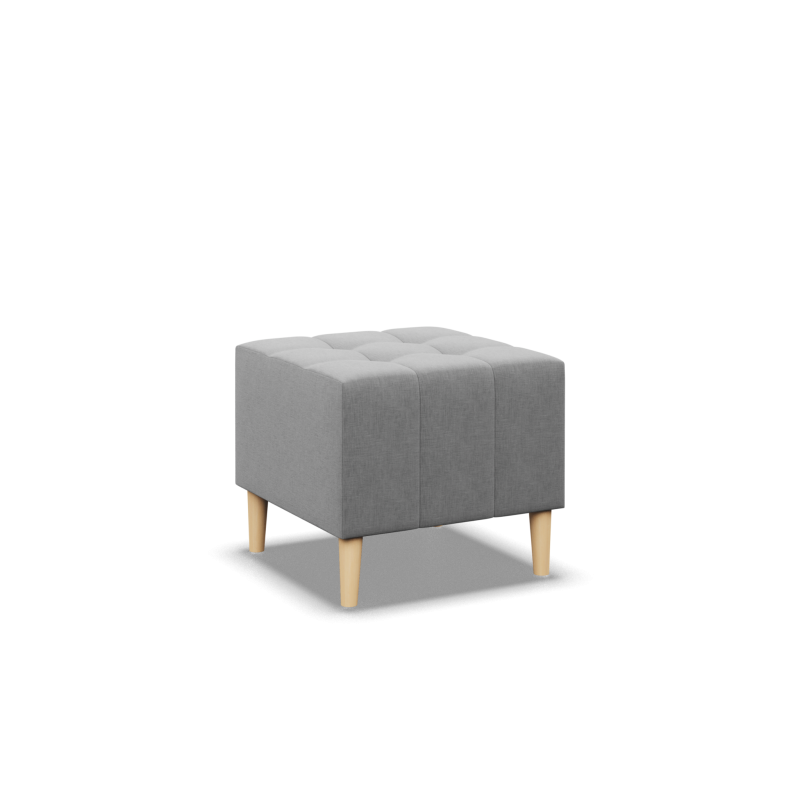 Sitzpouf ELMA, Farbe - GRAU, Größe - 50x50