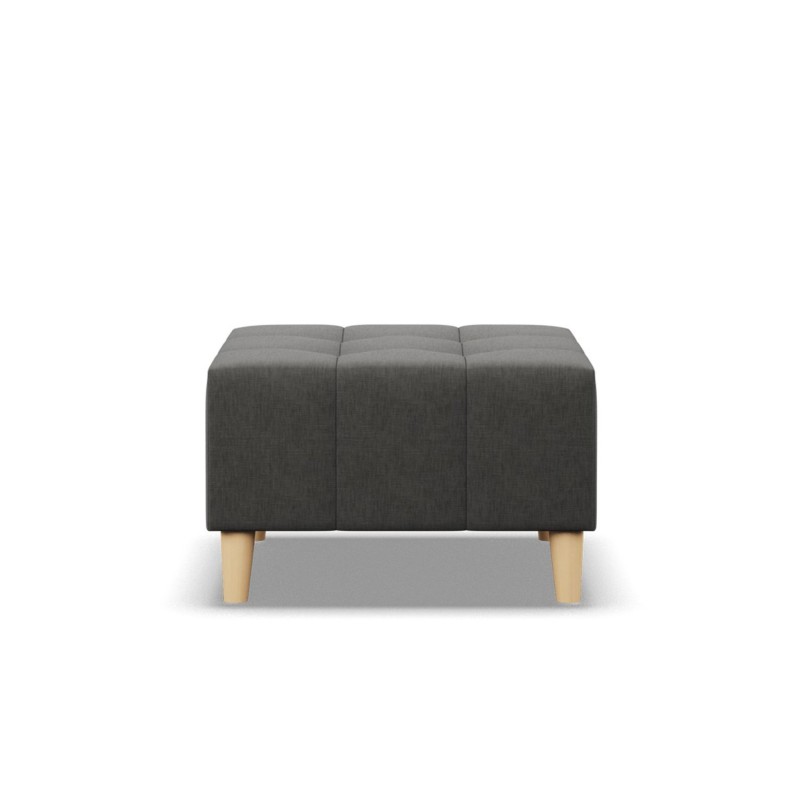 Pouf ELMA, Farbe - DUNKELGRAU, Größe - 70x70