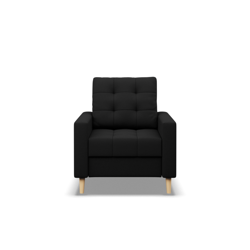 Sillón ELMA, Relleno - Espuma, Color - NEGRO