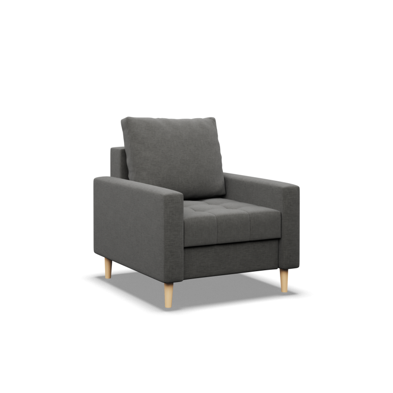 ELMA Armchair, Filling - Foam, Color - DARK GRAY