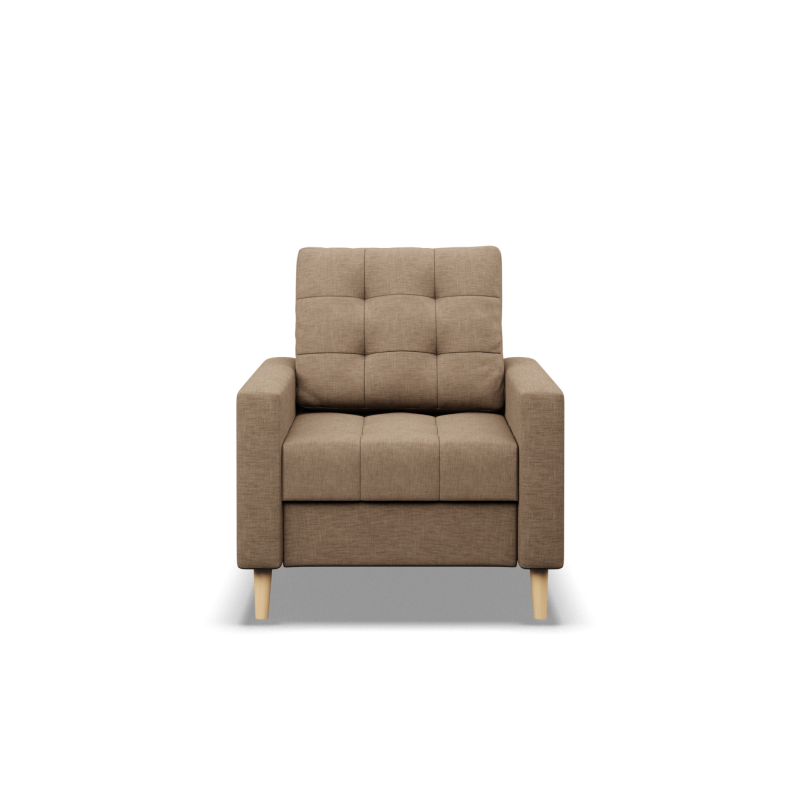 Sillón ELMA, Relleno - Espuma, Color - CAPUCHINO