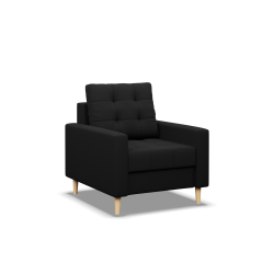 ELMA Armchair, Filling - Spring, Color - BLACK