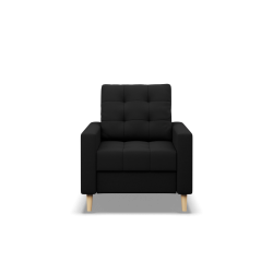 Sillón ELMA, Relleno - De resortes, Color - NEGRO