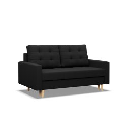 Sofa ELMA , Wypełnienie - Piankowe, Kolor - CZARNY