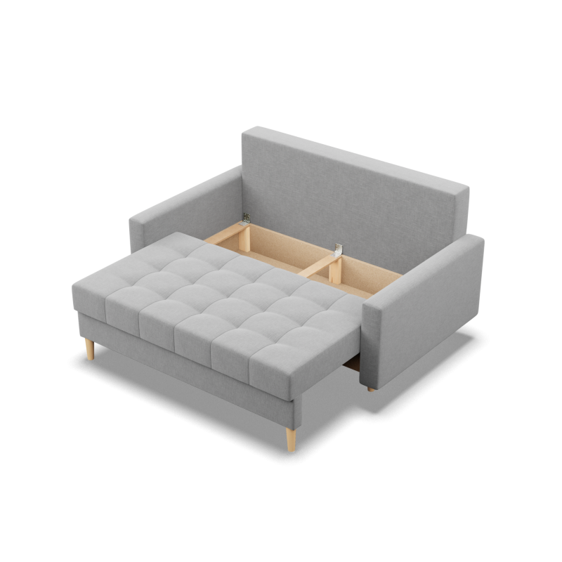 Sofa ELMA, Füllung - Federkern, Farbe - GRAU