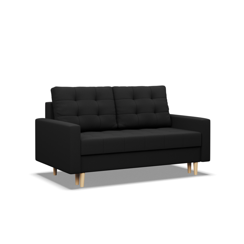 Sofa ELMA, Filling - Spring, Color - BLACK