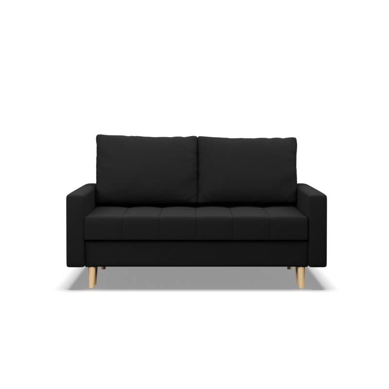 Sofa ELMA , Wypełnienie - Sprężynowe, Kolor - CZARNY