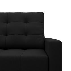 Ecksofa ELMA LL, Füllung - Federkern, Farbe - SCHWARZ