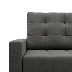 Ecksofa ELMA LO, Polsterung - Schaumstoff, Seite - RECHTS, Farbe - DUNKELGRAU