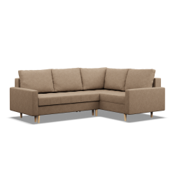 Ecksofa ELMA LO, Polsterung - Schaumstoff, Seite - RECHTS, Farbe - CAPPUCCINO